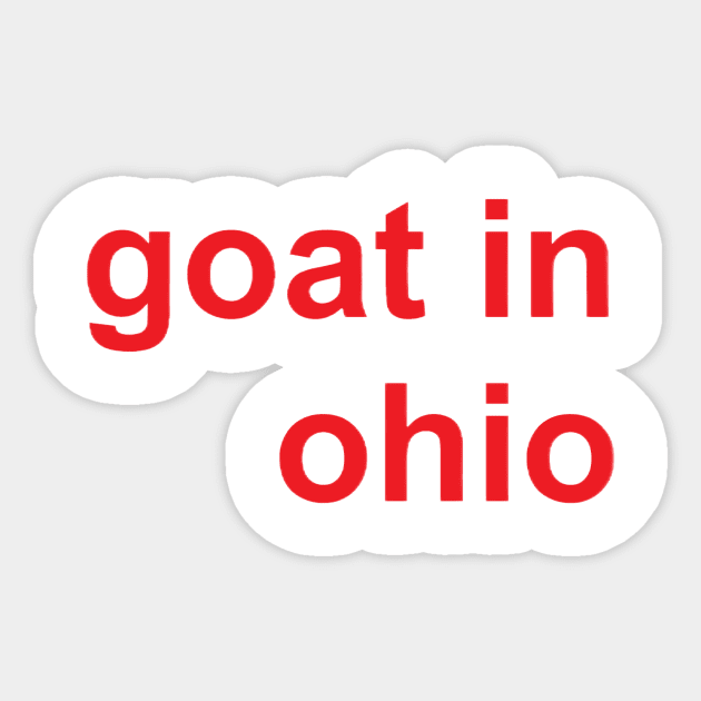 goat in ohio. Sticker by Ohio ily